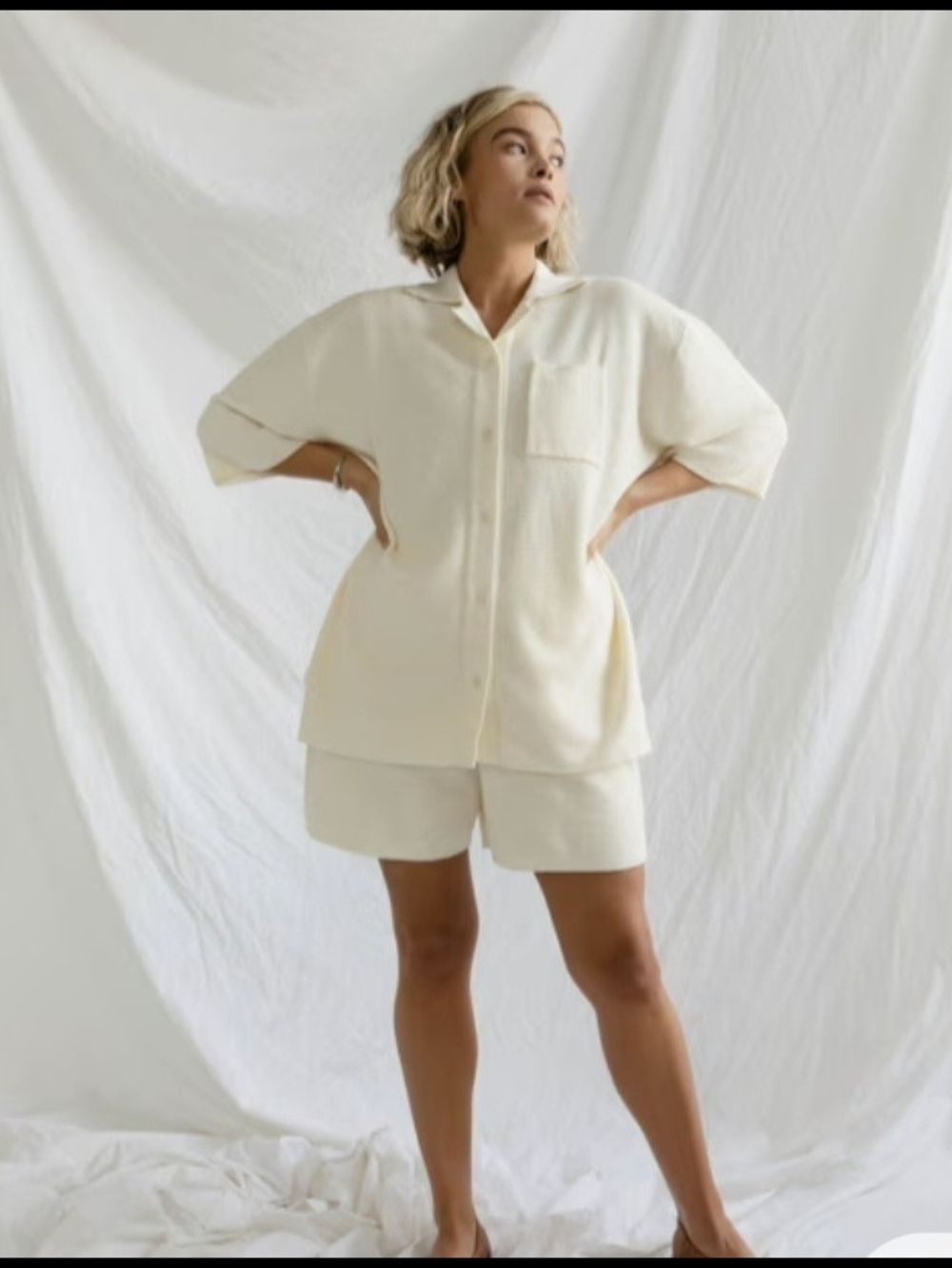 James Street Co. Waffle Knit Top